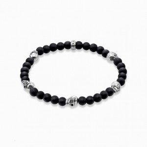 Thomas Sabo Bracelet Skull Naramok Panske Strieborne | SK-75CXSTOBU