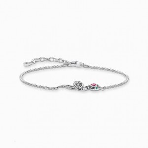 Thomas Sabo Bracelet Snake Silver Naramok Damske Strieborne | SK-75WZJVBIS