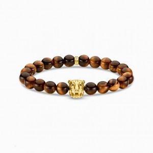 Thomas Sabo Bracelet Tiger Gold Naramok Damske Žlté Zlate Strieborne | SK-23PEJKBZL