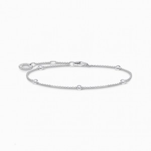 Thomas Sabo Bracelet White Stones, Silver Naramok Damske Strieborne | SK-70CEHINJZ