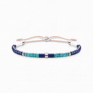 Thomas Sabo Bracelet With Blue Stones Naramok Damske Strieborne | SK-34VKRILHP