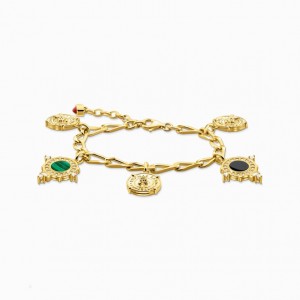 Thomas Sabo Bracelet With Disc Gold Plated Naramok Damske Žlté Zlate Strieborne | SK-59PNIFKBC