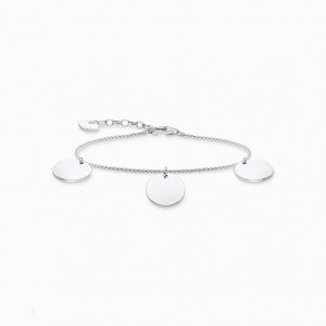 Thomas Sabo Bracelet With Three Discs Silver Naramok Damske Strieborne | SK-90FZHCKVM