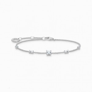 Thomas Sabo Bracelet With White Stones Silver Naramok Damske Strieborne | SK-61FPTJOWK
