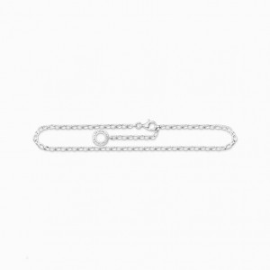 Thomas Sabo Charm Anklet Klasické Reťazový Popruh Damske Strieborne | SK-86CXODBUF
