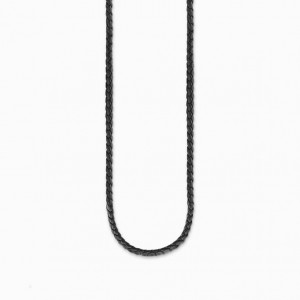 Thomas Sabo Charm Necklace Black Nahrdelnik Damske Strieborne | SK-08JDZVSRC