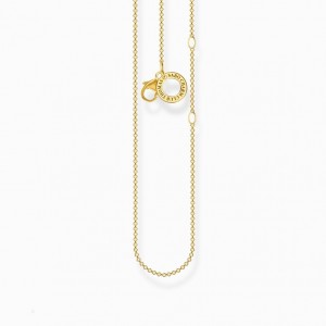 Thomas Sabo Charm Necklace Gold Nahrdelnik Damske Žlté Zlate Strieborne | SK-29UOHPXJF