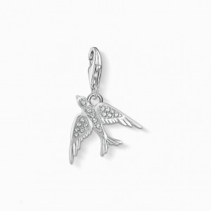 Thomas Sabo Charm Pendant Bird Prívesky Damske Strieborne | SK-60UFOAIKS