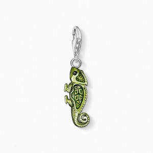 Thomas Sabo Charm Pendant Chameleon Prívesky Damske Strieborne | SK-47QSXUICA