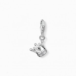 Thomas Sabo Charm Pendant Crown Prívesky Damske Strieborne | SK-67SXINDTV