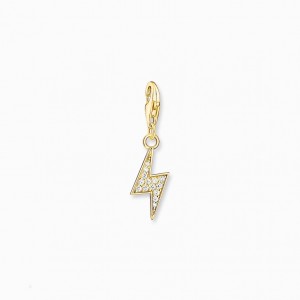 Thomas Sabo Charm Pendant Flash Gold Prívesky Damske Žlté Zlate Strieborne | SK-26WZACDIB