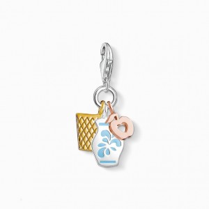 Thomas Sabo Charm Pendant Frankfurt Jug Prívesky Damske Žlté Zlate Strieborne | SK-06WZUOPCK