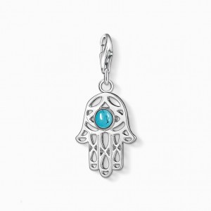 Thomas Sabo Charm Pendant Hand Of Fatima Prívesky Damske Strieborne | SK-42IUWMGFH