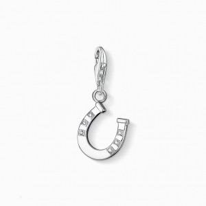 Thomas Sabo Charm Pendant Horseshoe Prívesky Damske Strieborne | SK-24ZCJERNG