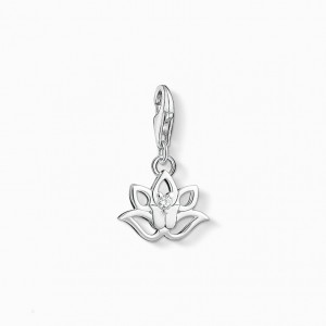 Thomas Sabo Charm Pendant Lotus Flower Prívesky Damske Strieborne | SK-74UTERFWS