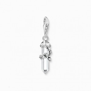 Thomas Sabo Charm Pendant Milky Quartz Silver Prívesky Damske Strieborne | SK-46NFYBXWR