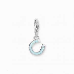 Thomas Sabo Charm Pendant Mint Green Horseshoe Silver Prívesky Damske Strieborne | SK-71CILYHBP