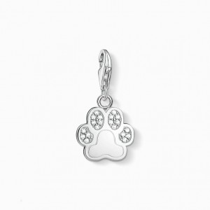 Thomas Sabo Charm Pendant Paw Prívesky Damske Strieborne | SK-63NLBATMR
