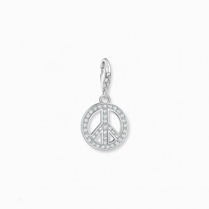 Thomas Sabo Charm Pendant Peace Silver Prívesky Damske Strieborne | SK-38JEPTHQA