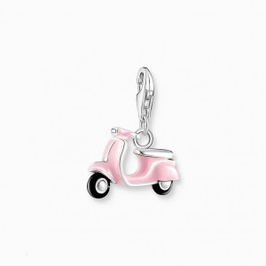 Thomas Sabo Charm Pendant Pink Scooter Silver Prívesky Damske Strieborne | SK-61VNGJQYW