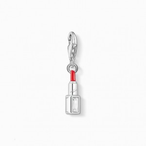 Thomas Sabo Charm Pendant Red Lipstick Prívesky Damske Strieborne | SK-23BOCASHQ