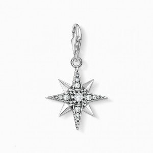 Thomas Sabo Charm Pendant Royalty Star Prívesky Damske Strieborne | SK-01FOTGEYW