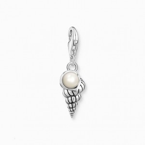 Thomas Sabo Charm Pendant Shell With Pearl Silver Prívesky Damske Strieborne | SK-23KAPQJID