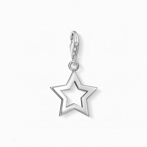 Thomas Sabo Charm Pendant Star Prívesky Damske Strieborne | SK-87ZFBVOTK