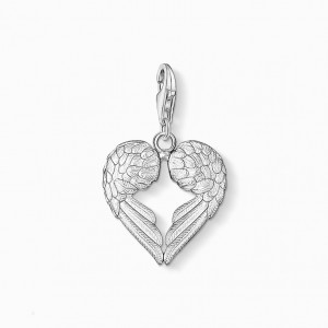 Thomas Sabo Charm Pendant Winged Heart Prívesky Damske Strieborne | SK-32CTFOSQI