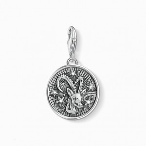 Thomas Sabo Charm Pendant Zodiac Sign Capricorn Prívesky Damske Strieborne | SK-09SZNVFXU