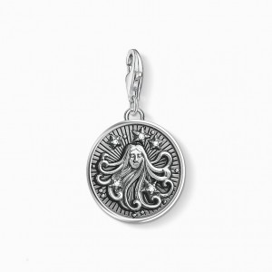 Thomas Sabo Charm Pendant Zodiac Sign Virgo Prívesky Damske Strieborne | SK-01GVIEFZX