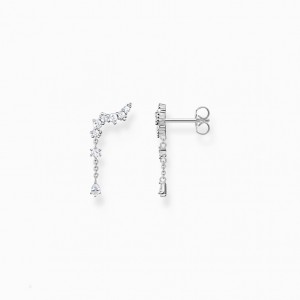 Thomas Sabo Ear Climber Ice Crystals Silver Puzetove Nausnice Damske Strieborne | SK-34TOJHPCM