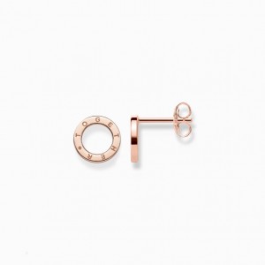 Thomas Sabo Ear Studs Circles Together Puzetove Nausnice Damske Ruzove Zlate Strieborne | SK-92HRSZMFE