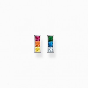 Thomas Sabo Ear Studs Colourful Stones Silver Puzetove Nausnice Damske Strieborne | SK-63ELUKXFD