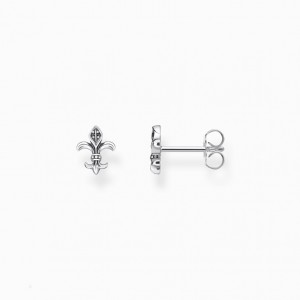Thomas Sabo Ear Studs Fleur-De-Lis Puzetove Nausnice Panske Strieborne | SK-89FQOESZY