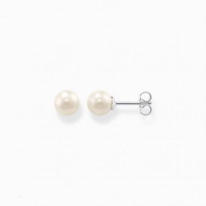 Thomas Sabo Ear Studs Pearl Silver Puzetove Nausnice Damske Strieborne | SK-57LCJOHYI