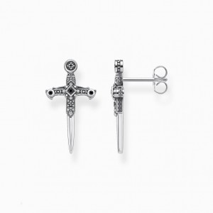Thomas Sabo Ear Studs Swords Puzetove Nausnice Panske Strieborne | SK-58PQYFBJT