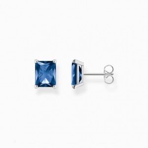 Thomas Sabo Ear Studs With Blue Stone Silver Puzetove Nausnice Damske Strieborne | SK-87GRNCHZJ