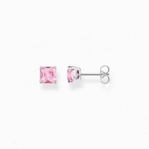 Thomas Sabo Ear Studs With Pink Stone Silver Puzetove Nausnice Damske Strieborne | SK-78AEPCGHO
