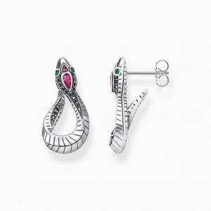 Thomas Sabo Earrings Snake Silver Nausnice Damske Strieborne | SK-19TMUBPEO