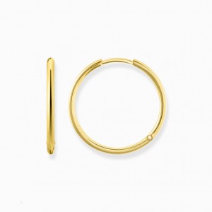 Thomas Sabo Hoop Earrings Large Visiace Nausnice Damske Žlté Zlate Strieborne | SK-83PYRLFXM