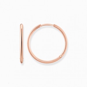 Thomas Sabo Hoop Earrings Large Visiace Nausnice Damske Ruzove Zlate Strieborne | SK-61TCQZKVF