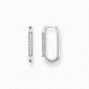 Thomas Sabo Hoop Earrings Silver Visiace Nausnice Damske Strieborne | SK-09ZUEOMNL