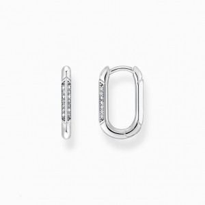 Thomas Sabo Hoop Earrings Silver Visiace Nausnice Damske Strieborne | SK-92DQCTGOJ