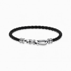 Thomas Sabo Kozene Remienkove Lobster Clasp Naramok Panske Strieborne | SK-32VQBZASO