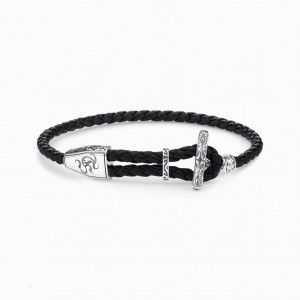 Thomas Sabo Kozene Remienkove Ornament Naramok Panske Strieborne | SK-87PXGDVLQ
