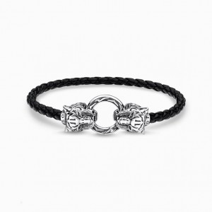 Thomas Sabo Kozene Remienkove Tiger Naramok Damske Strieborne | SK-83SXOZLYU