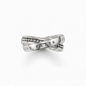 Thomas Sabo Multiple Ring Faith, Love, Hope Prstene Panske Strieborne | SK-49AKYFXEO