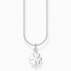 Thomas Sabo Necklace Cloverleaf Silver Nahrdelnik Damske Strieborne | SK-85WUPJKIZ