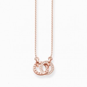 Thomas Sabo Necklace Forever Togehter Small Rose Gold Nahrdelnik Damske Ruzove Zlate Strieborne | SK-36VEGSWRN
